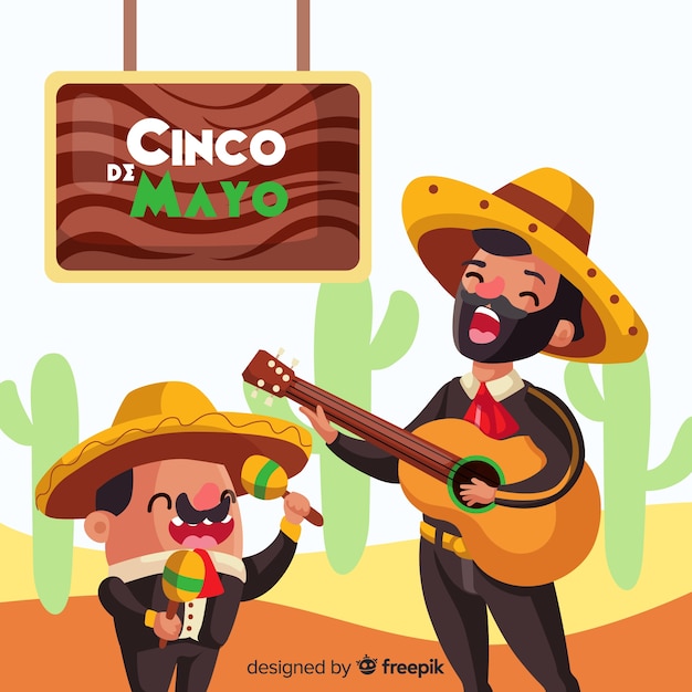 Vettore gratuito cinco de mayo