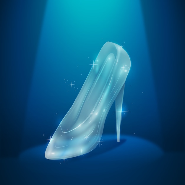 Cinderella glass shoe design