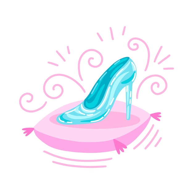 Cinderella glass shoe