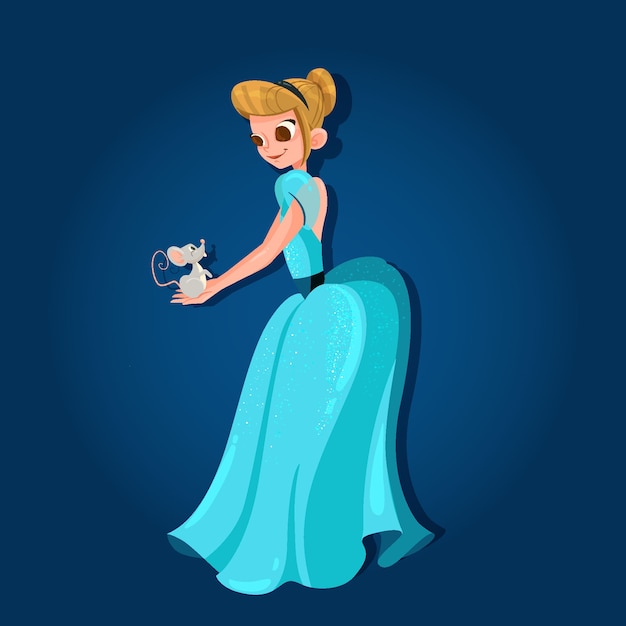 Free vector cinderella illustration concept