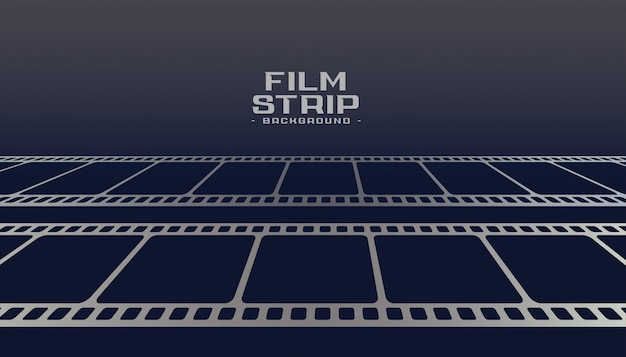 Free vector cinema film strip reel perspective background