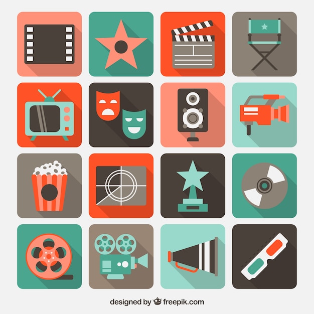 Free vector cinema icons