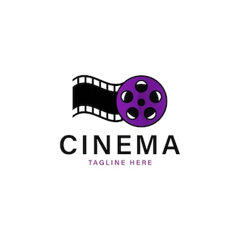 Cinema logo vector template vector illustration