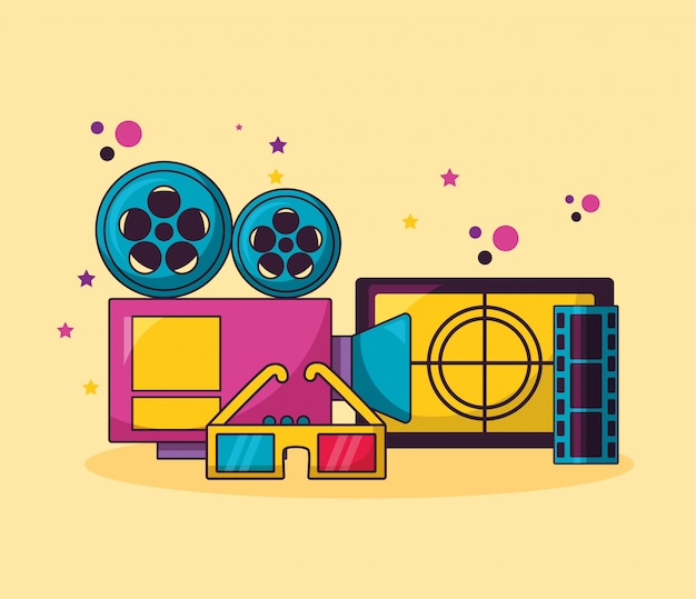 Free vector cinema movie illustration