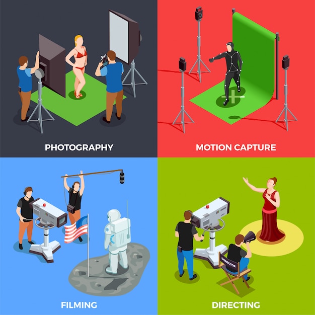 Free vector cinematograph scene collection