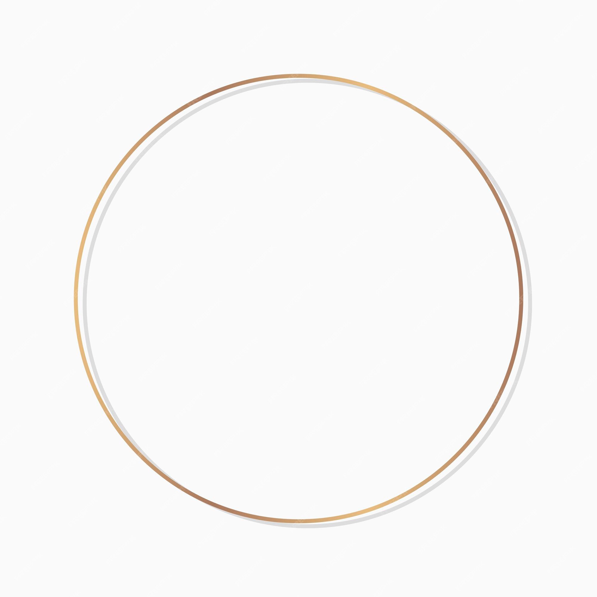 oogst mode Fractie Free Vector | Circle round frame on a blank background vector