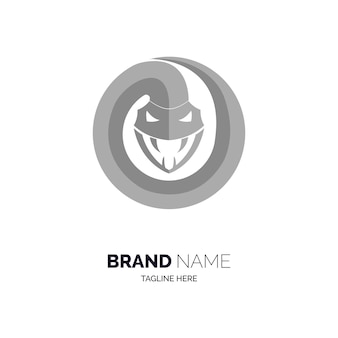 Дизайн шаблона логотипа круговой змеи для бренда или компании и других