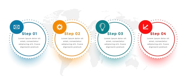 Circle timeline infographic template design