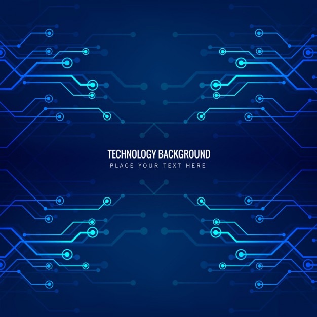 Free vector circuit blue background