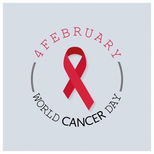 Circular background, world cancer day