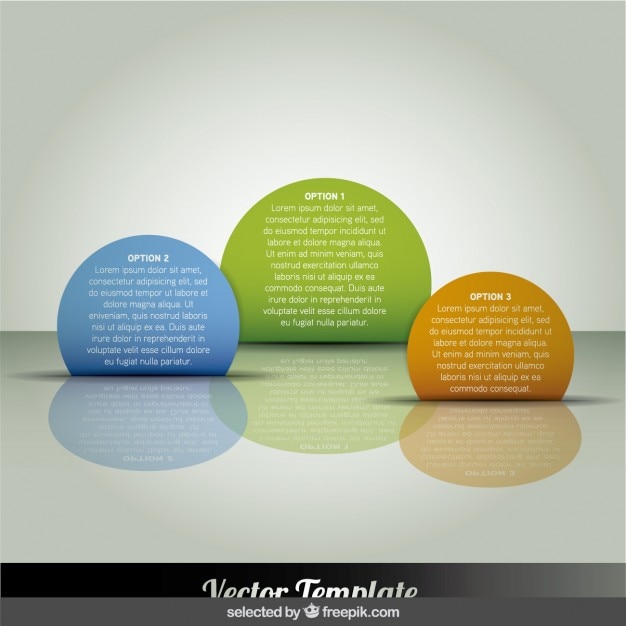 Free vector circular colorful infographic steps