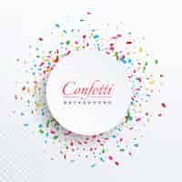 Free vector circular confetti background