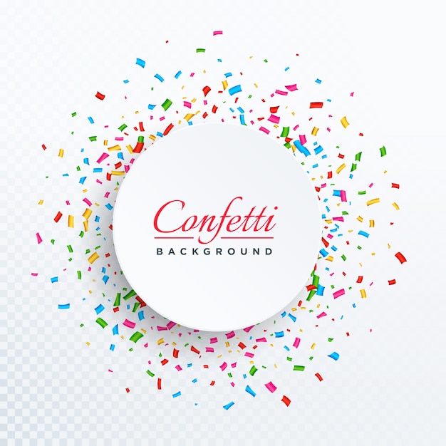 Circular confetti background