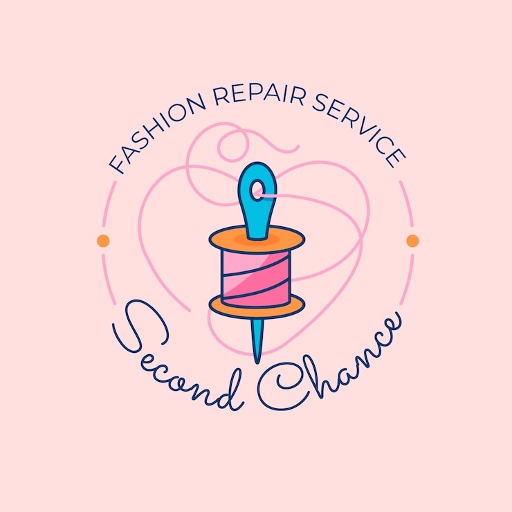 Free Vector circular fashion logo template