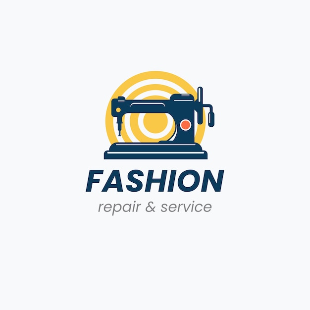 Circular fashion logo template