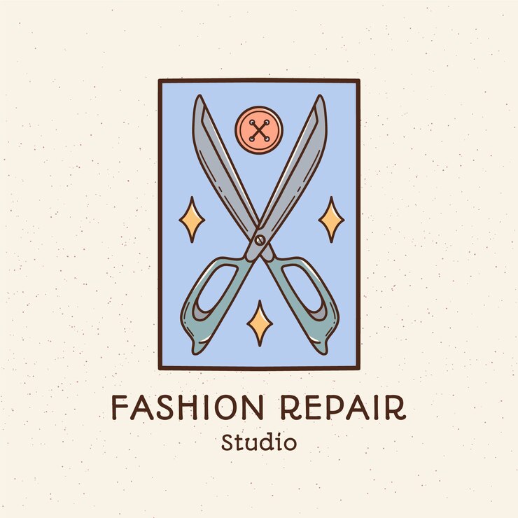 Free Vector circular fashion logo template