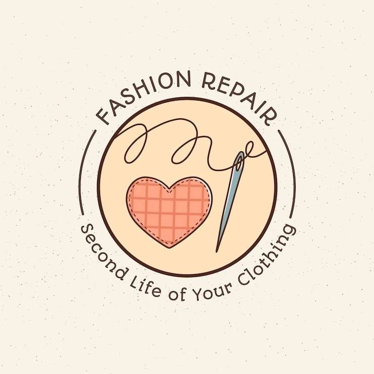 Free Vector circular fashion logo template