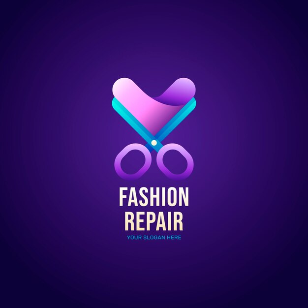 Circular fashion logo template