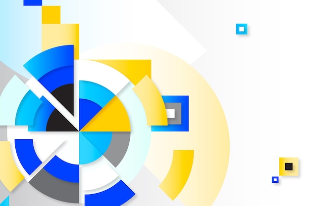 circular geometric gradient background copy space