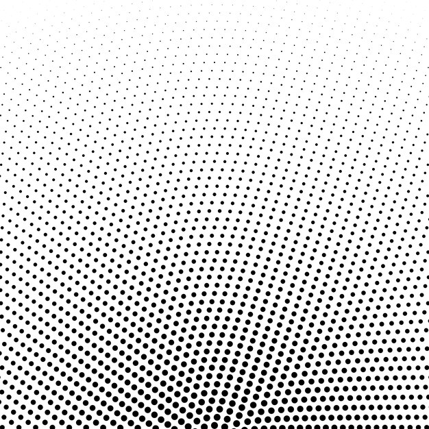 circular halftone dots vector background
