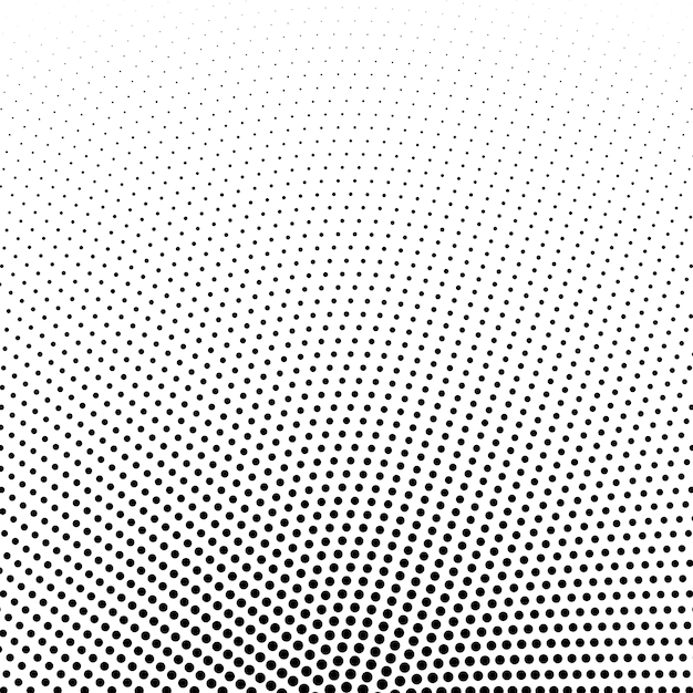 circular halftone dots vector background