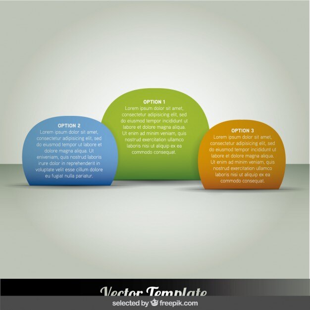 Free vector circular infographic steps