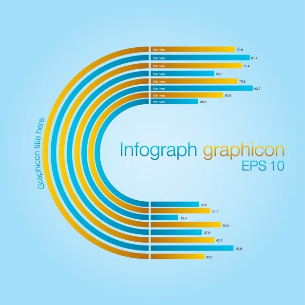 Free Vector circular infographic template