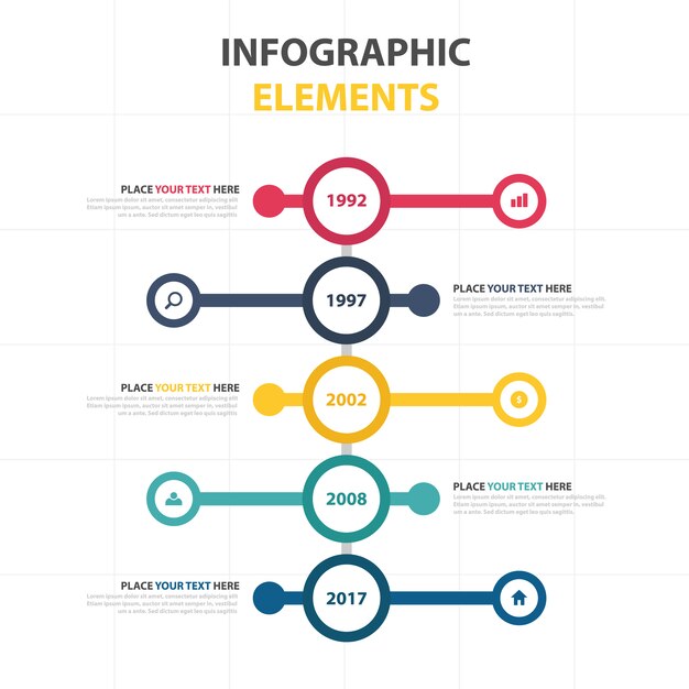 원형 infographic 템플릿