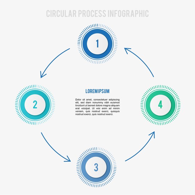 Free vector circular infographic