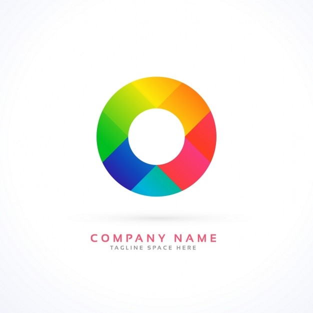 Free vector circular logo in full color