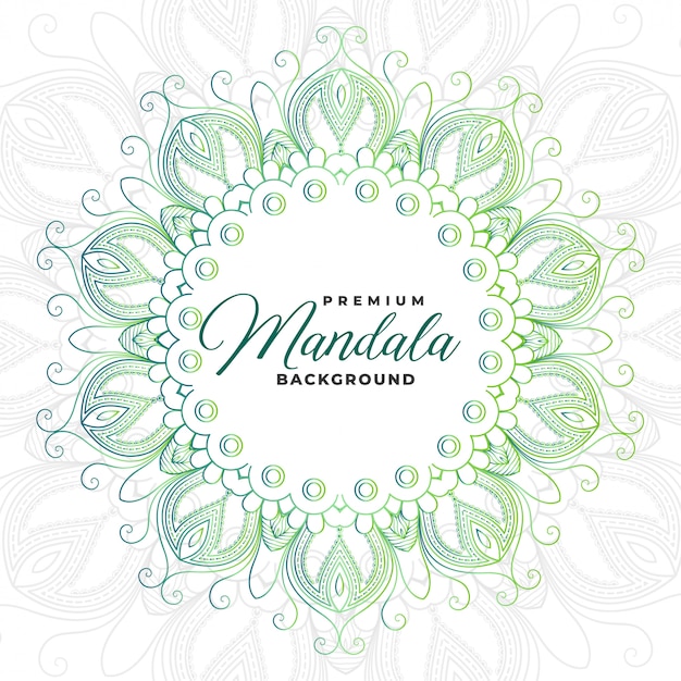 Circular mandala background with copyspace