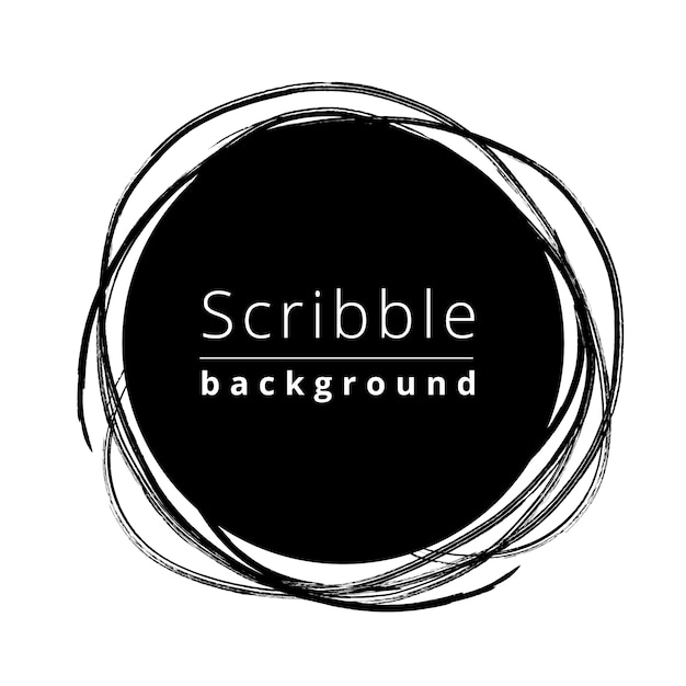 Circular scribble background