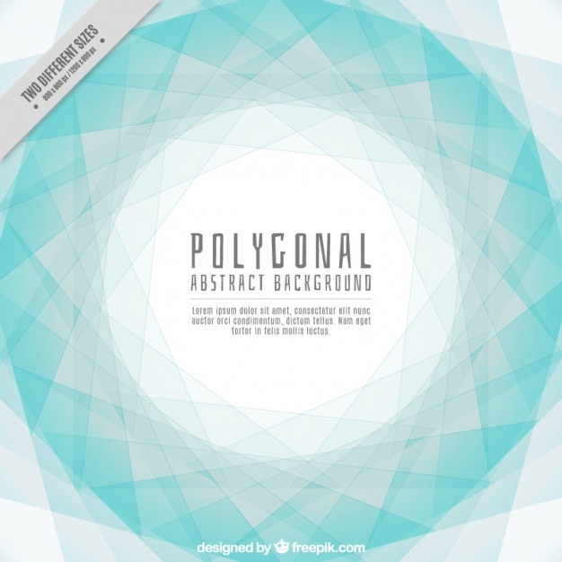 Free Vector circular shape background in polygonal style