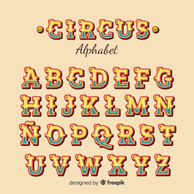 Circus alphabet