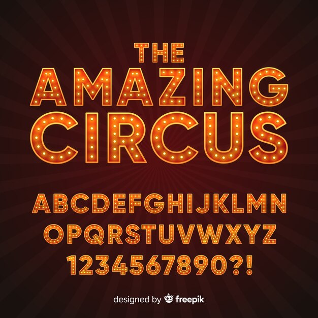 Circus alphabet