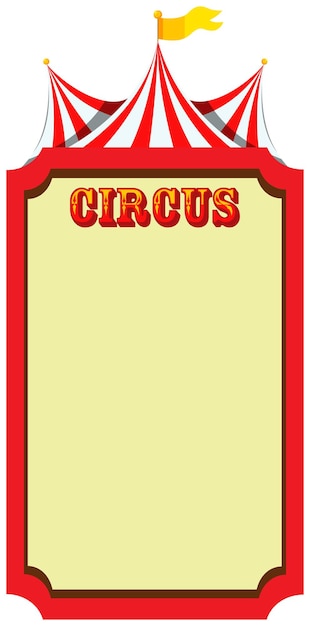 Free vector circus, fun fair, amusement park theme template