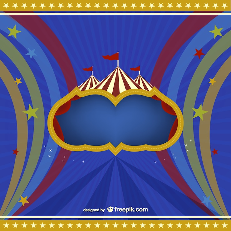 Free Vector circus marquee background