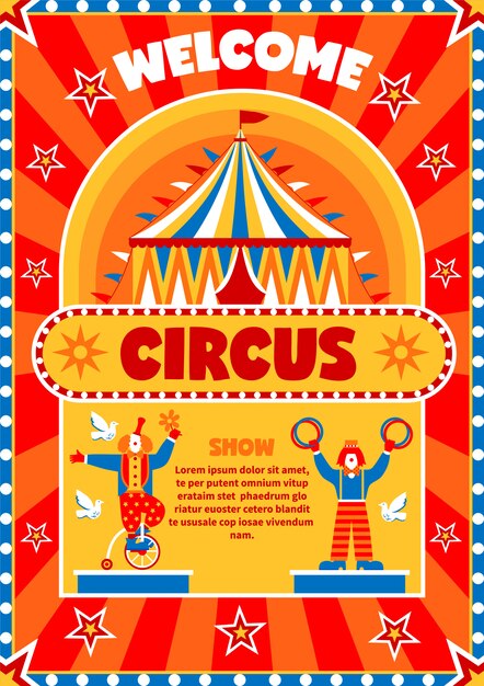 Circus Show Welcome Poster 