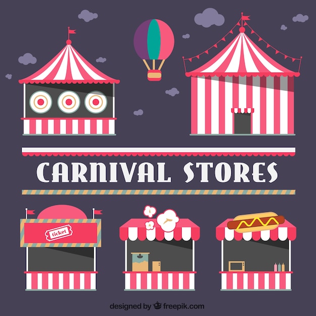 Free vector circus stores pack