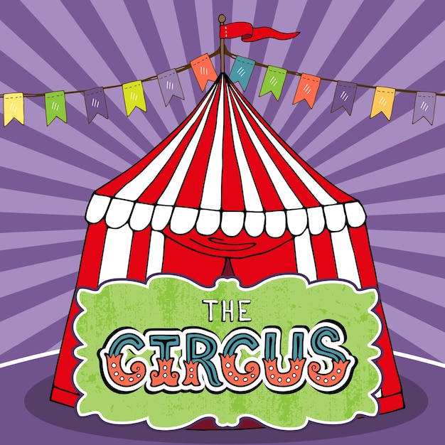 Circus tent illustration