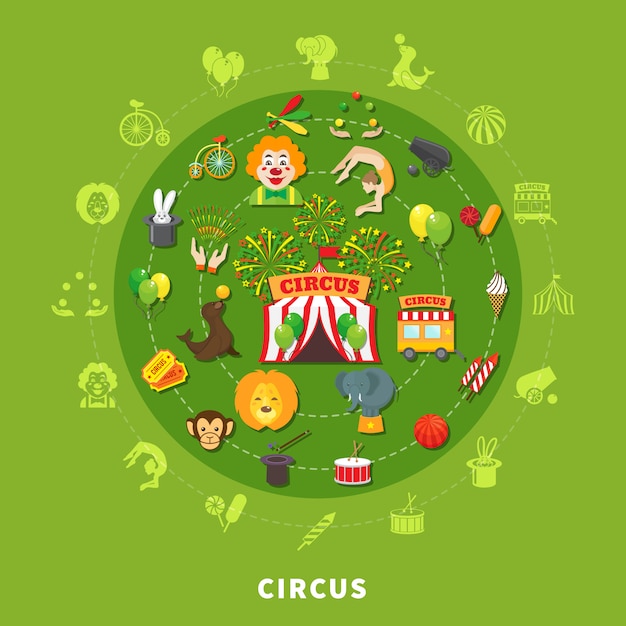 Free vector circus vector illustration
