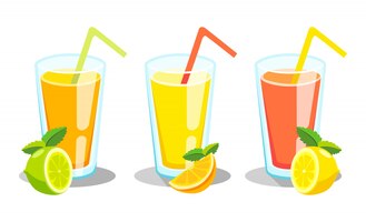 Free vector citrus lemonade illustration