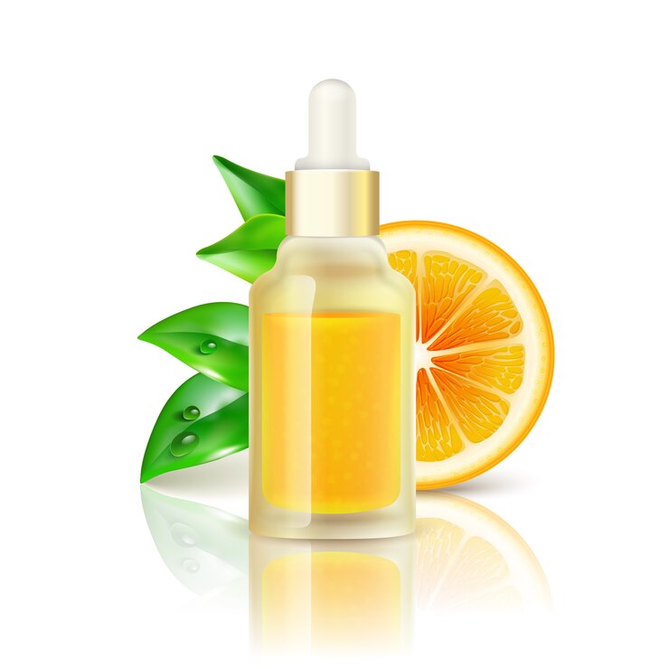 Free Vector citrus vitamin natural c realistic image