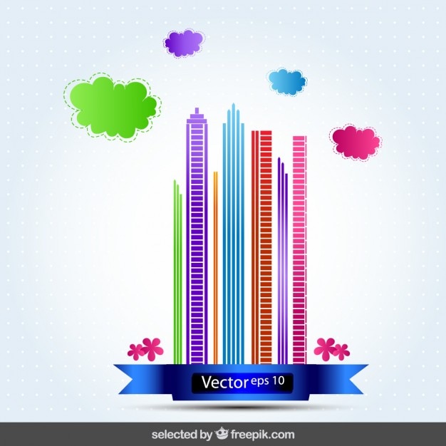 Free Vector city abstract background
