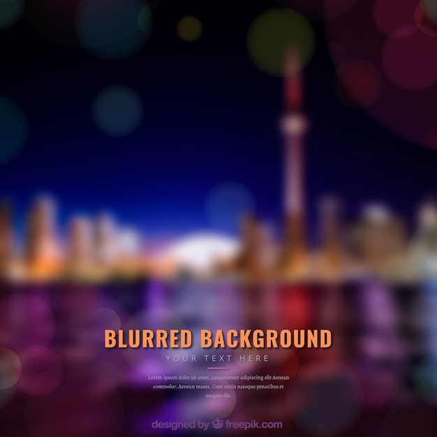 City background with blurred effect