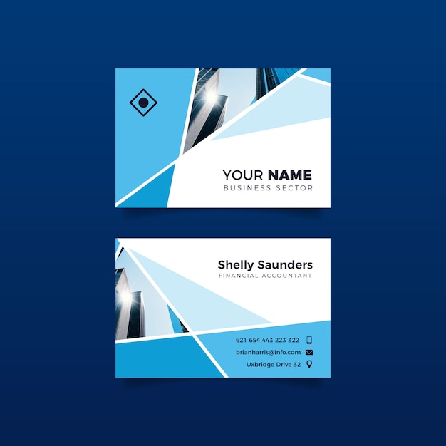 City building design for business card
