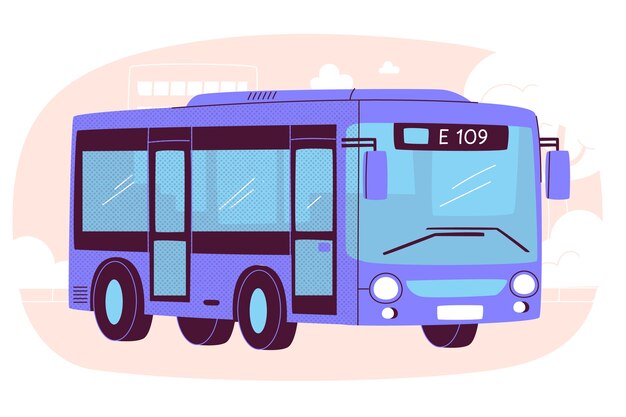 City bus illustration