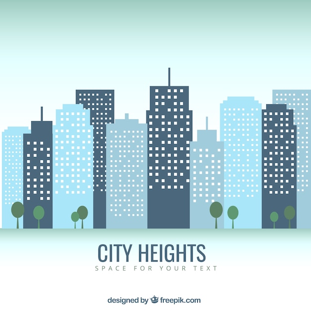 Free vector city heights