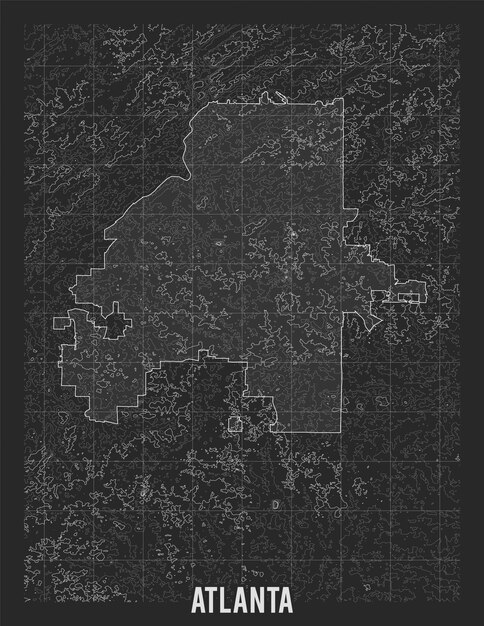 City map of Atlanta.