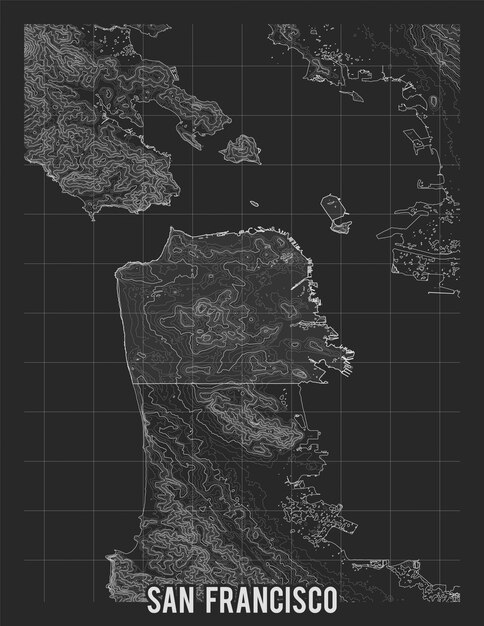 City map of San Francisco.